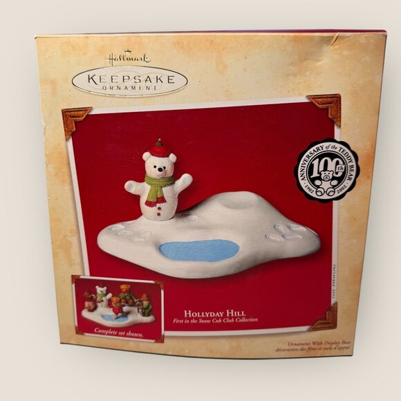 Hallmark Keepsake Hollyday Hill 100th Anniversary of the Teddy Bear Set of 5 - Picture 5 of 11